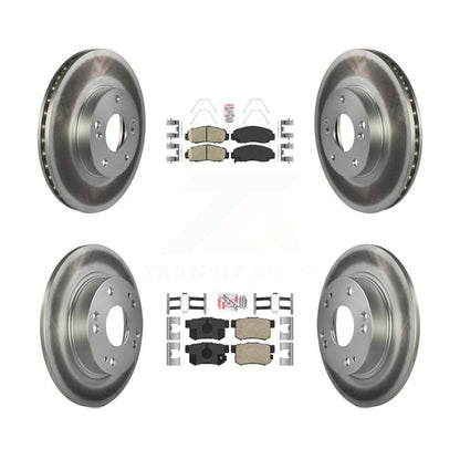 Kit de plaquettes en céramique avant et arrière et de rotors de frein à disque revêtus pour Acura CSX