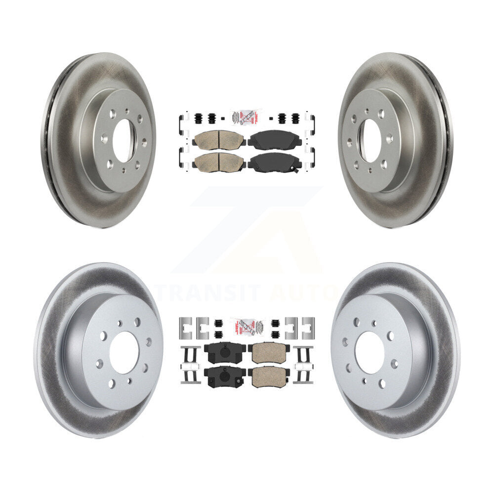 Kit de plaquettes de frein en céramique avant et arrière et disques de frein enduits, pour Honda Civic Acura E