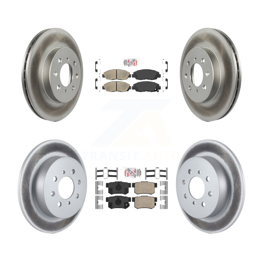 Kit de plaquettes de frein en céramique avant et arrière et disques de frein enduits, pour Honda Civic Acura E