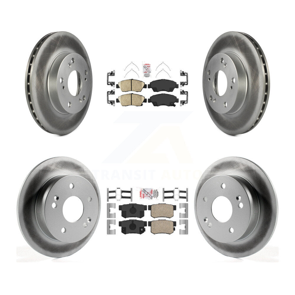 Kit de plaquettes en céramique avant et arrière et Rotor de frein à disque revêtu, pour Honda Civic Acura RS