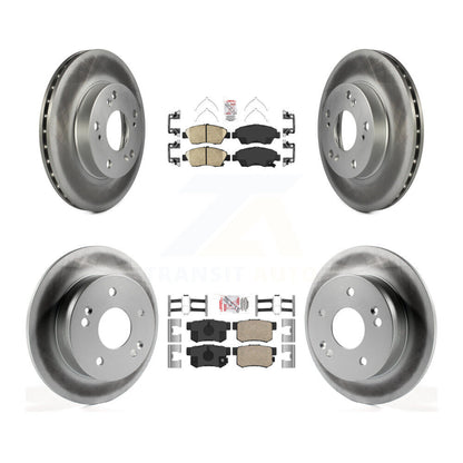 Kit de plaquettes en céramique avant et arrière et Rotor de frein à disque revêtu, pour Honda Civic Acura RS
