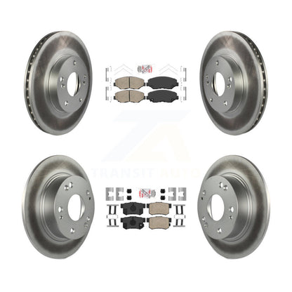 Kit de plaquettes en céramique avant et arrière et de rotors de frein à disque enduits pour Honda Accord