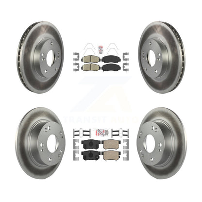 Kit de plaquettes en céramique avant et arrière et de rotors de frein à disque enduits pour Honda Accord