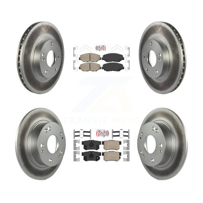 Kit de plaquettes en céramique avant et arrière et de rotors de frein à disque enduits pour Honda Accord