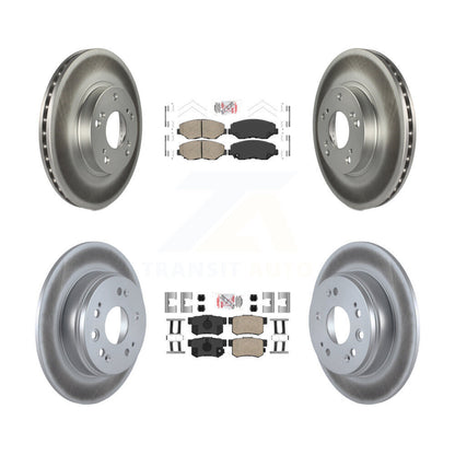 Kit de plaquettes en céramique avant et arrière et disques de frein à disque revêtus pour Honda CR-2002 – 2004