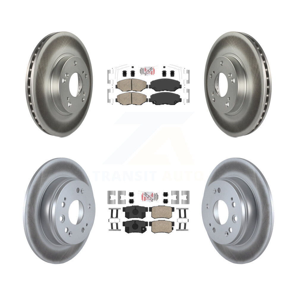 Kit de plaquettes en céramique avant et arrière et disques de frein à disque revêtus pour Honda CR-2002 – 2004