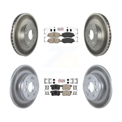 Kit de plaquettes en céramique avant et arrière et disques de frein à disque revêtus pour Honda CR-2002 – 2004