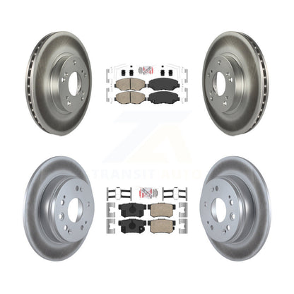 Kit de plaquettes en céramique avant et arrière et disques de frein à disque revêtus pour Honda CR-2002 – 2004