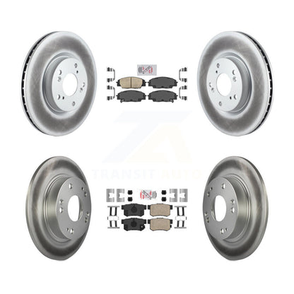Kit de plaquettes en céramique avant et arrière et Rotor de frein à disque revêtu, pour Honda Civic Acura CS
