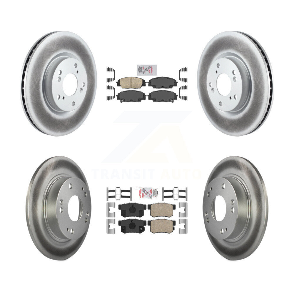 Kit de plaquettes en céramique avant et arrière et Rotor de frein à disque revêtu, pour Honda Civic Acura CS