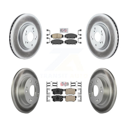 Kit de plaquettes en céramique avant et arrière et Rotor de frein à disque revêtu, pour Honda Civic Acura CS