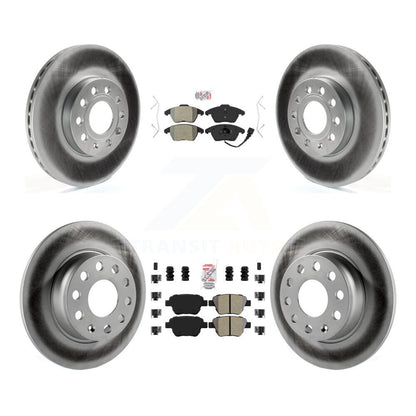 Kit de plaquettes semi-métalliques avant et arrière et Rotor de frein à disque revêtu pour Volkswagen Beetl