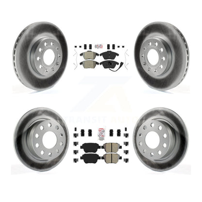Kit de Rotor de frein à revêtement de plaquettes semi-métalliques avant et arrière, pour Volkswagen Jetta 1,8 l/1,4