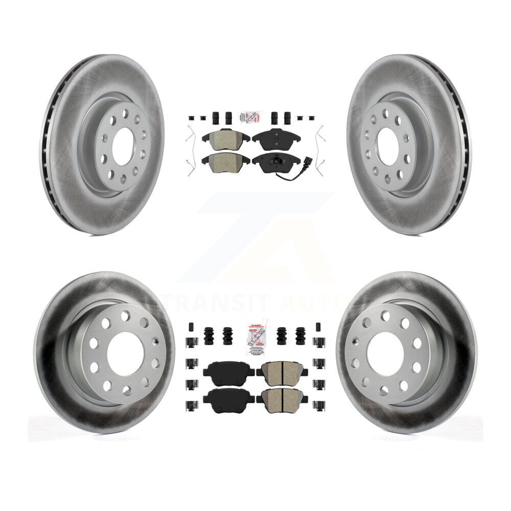 Kit de Rotor de frein à disque, revêtement de protection semi-métallique avant et arrière, pour Volkswagen Jetta 2.0