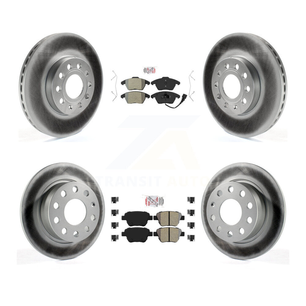 Kit de Rotor de frein à revêtement de plaquettes semi-métalliques avant et arrière, pour Volkswagen Jetta 1,8 l/1,4