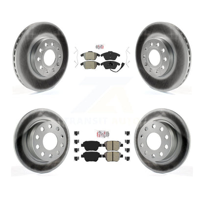 Kit de Rotor de frein à revêtement de plaquettes semi-métalliques avant et arrière, pour Volkswagen Jetta 1,8 l/1,4