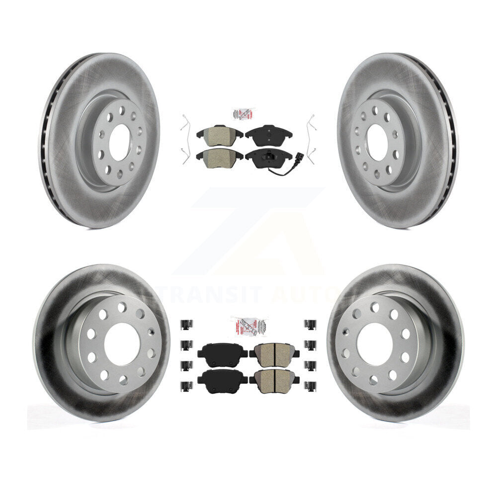 Kit de Rotor de frein à disque, revêtement de protection semi-métallique avant et arrière, pour Volkswagen Jetta 2.0