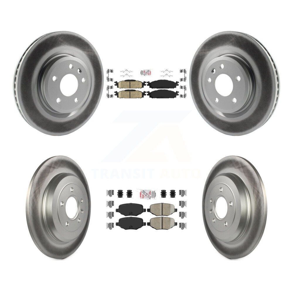 Kit de rotors de frein enduits de plaquettes en céramique avant et arrière, pour Ford Explorer Flex Taurus MK