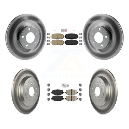 Kit de plaquettes de frein en céramique avant et arrière et Rotor de frein à disque revêtu, pour Ford Edge Lincoln MK