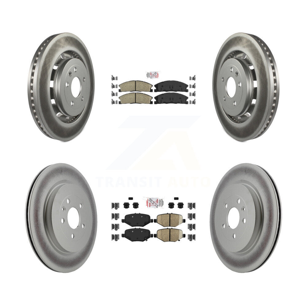 Kit de Rotor de frein à revêtement de plaquette semi-métallique avant et arrière en céramique pour Ford Explorer Fle