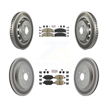 Kit de Rotor de frein à revêtement de plaquette semi-métallique avant et arrière en céramique pour Ford Explorer Fle