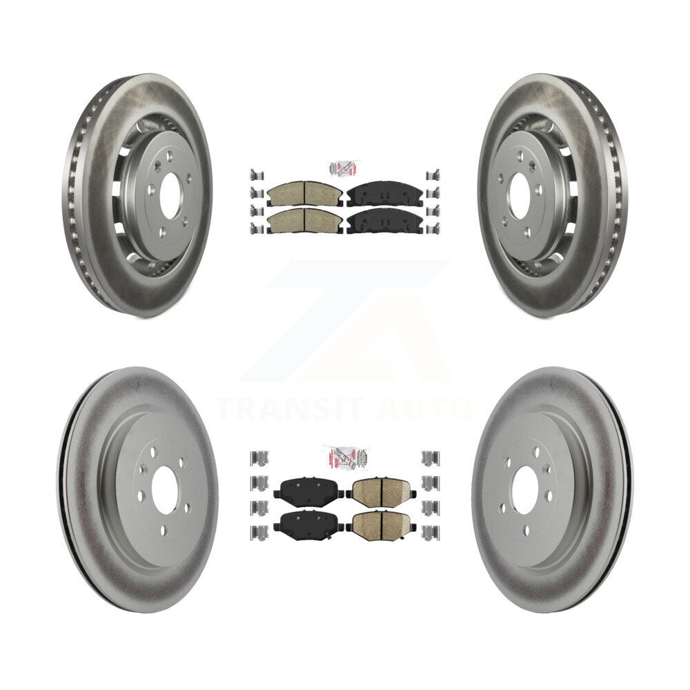 Kit de Rotor de frein à couche de plaquettes en céramique avant et arrière, pour Ford Explorer Flex Taurus Polic