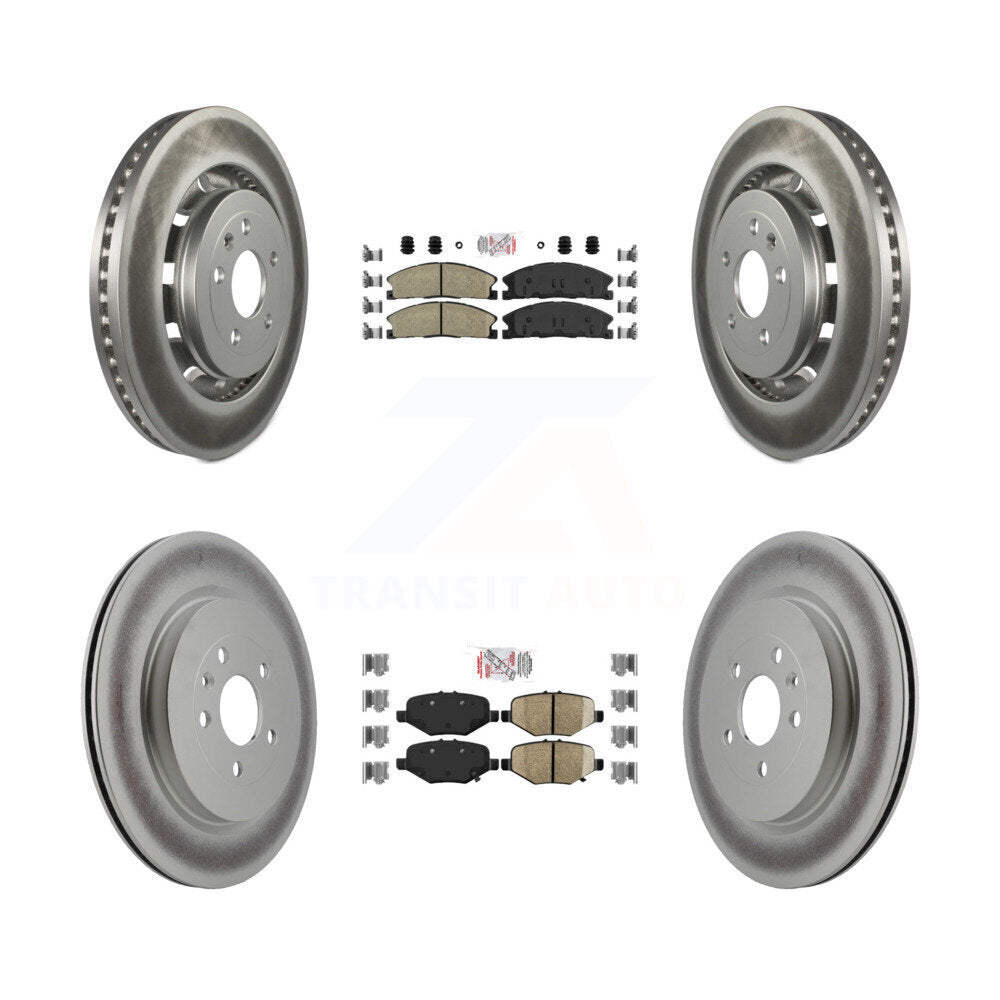 Kit de Rotor de frein à couche de plaquettes en céramique avant et arrière, pour Ford Explorer Flex Taurus Polic