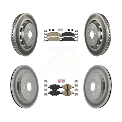 Kit de Rotor de frein à couche de plaquettes en céramique avant et arrière, pour Ford Explorer Flex Taurus Polic