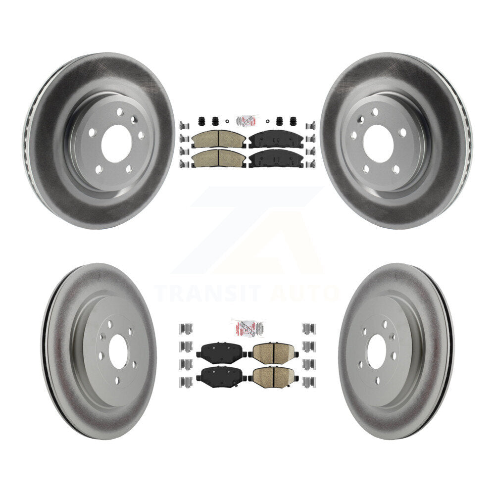 Kit de rotors de frein à disque recouverts de plaquettes en céramique avant et arrière, pour Ford Explorer Spor 2013