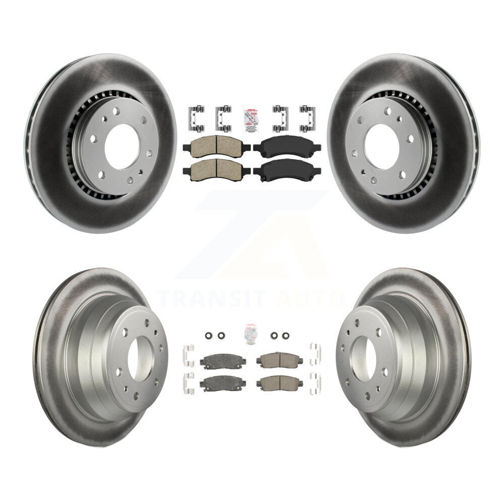 Kit de rotors de frein à revêtement en céramique avant et arrière, pour Chevrolet Trailblazer GMC Envo