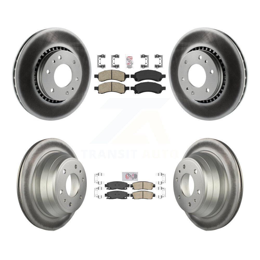 Kit de rotors de frein à revêtement en céramique avant et arrière, pour Chevrolet Trailblazer GMC Envo