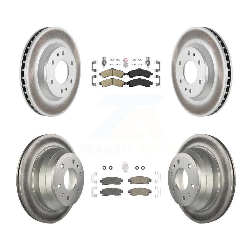 Kit de rotors de frein à revêtement en céramique avant et arrière, pour GMC Envoy Chevrolet Trailblaze