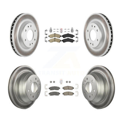 Kit de rotors de frein à revêtement en céramique avant et arrière, pour GMC Envoy Chevrolet Trailblaze