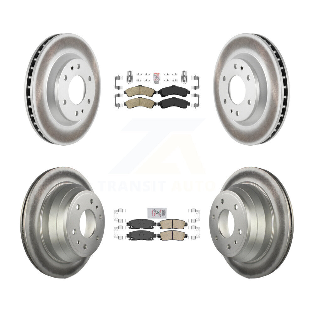 Kit de rotors de frein à revêtement en céramique avant et arrière, pour GMC Envoy Chevrolet Trailblaze
