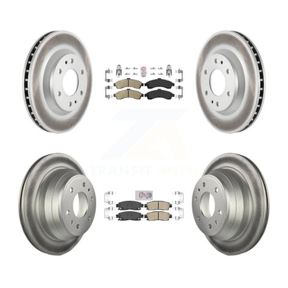 Kit de rotors de frein à revêtement en céramique avant et arrière, pour GMC Envoy Chevrolet Trailblaze