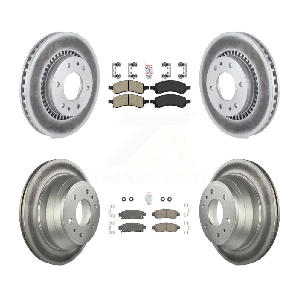 Kit de rotors de frein à revêtement en céramique avant et arrière, pour Chevrolet Trailblazer GMC Envo