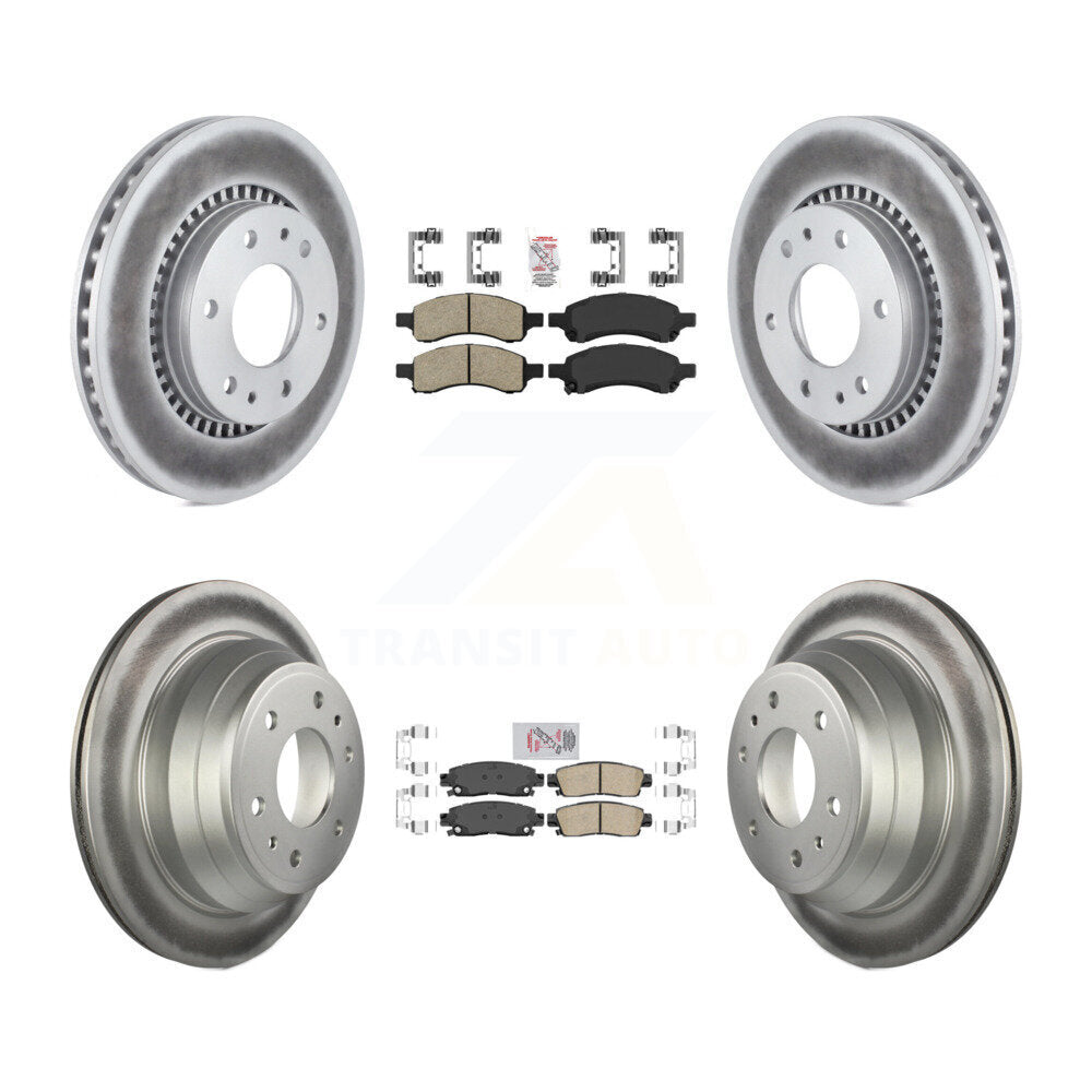 Kit de rotors de frein à revêtement en céramique avant et arrière, pour Chevrolet Trailblazer GMC Envo