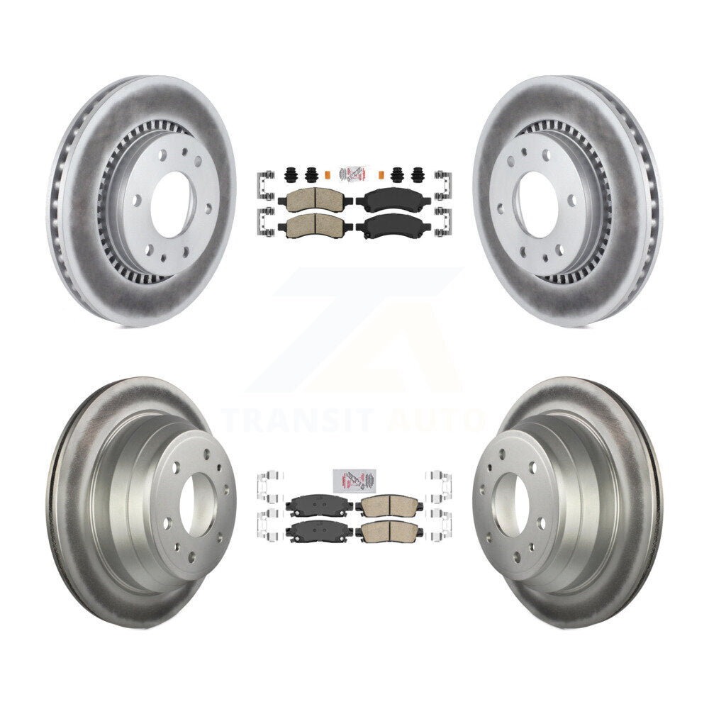 Kit de rotors de frein à revêtement en céramique avant et arrière, pour Chevrolet Trailblazer GMC Envo