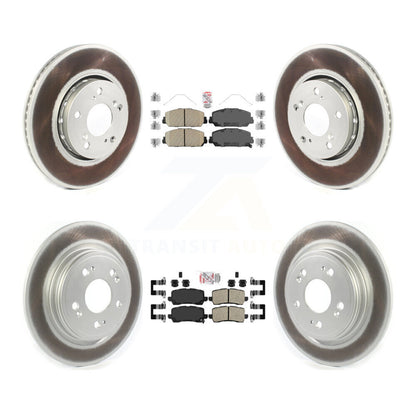 Kit de plaquettes en céramique avant et arrière et de rotors de frein à disque revêtus pour Acura RLX