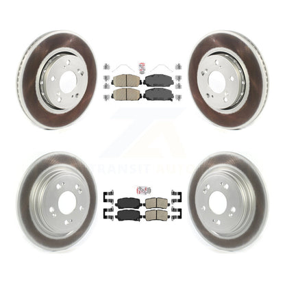 Kit de plaquettes en céramique avant et arrière et de rotors de frein à disque revêtus pour Acura RLX