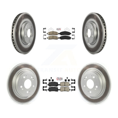 Kit de rotors de frein enduits de plaquettes en céramique avant et arrière, pour Acura RLX Sport hybride SH-AW