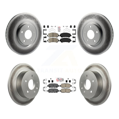 Kit de rotors de frein à revêtement de plaquettes en céramique avant et arrière, pour Nissan Sentra SE-R Spec 07-12