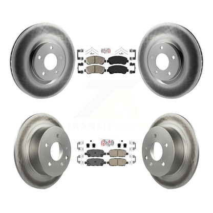 Kit de rotors de frein à revêtement de plaquettes en céramique avant et arrière, pour Nissan Sentra SE-R Spec 07-12