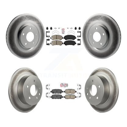 Kit de rotors de frein à revêtement de plaquettes en céramique avant et arrière, pour Nissan Sentra SE-R Spec 07-12