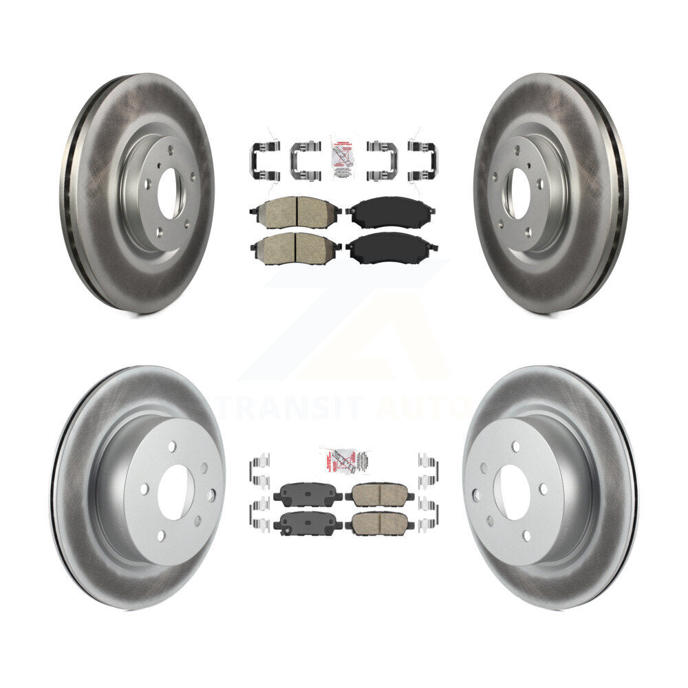 Kit de rotors de frein à revêtement en céramique, semi-métallique, avant et arrière, pour INFINITI EX35 M3