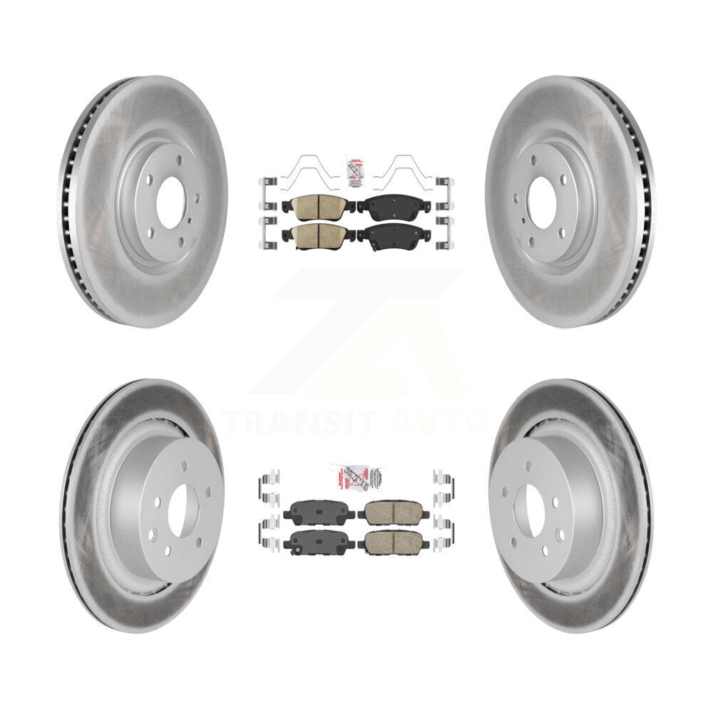 Kit de plaquettes de frein en céramique avant et arrière et disques de frein enduits pour INFINITI G37 G35 Q6