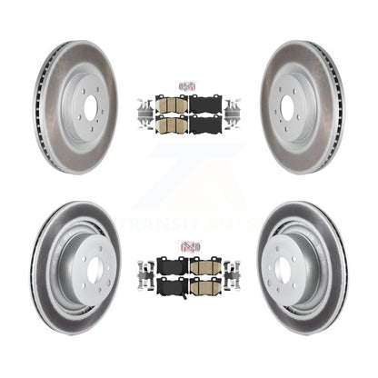 Kit de rotors de frein à revêtement de plaquettes en céramique avant et arrière pour INFINITI G37 avec frein Brembo
