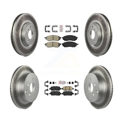 Kit de Rotor de frein à disque, revêtement de coussinets en céramique semi-métallique avant et arrière pour INFINITI QX7