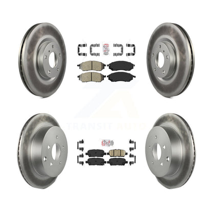 Kit de Rotor de frein à disque, revêtement de coussinets en céramique semi-métallique avant et arrière pour INFINITI QX7