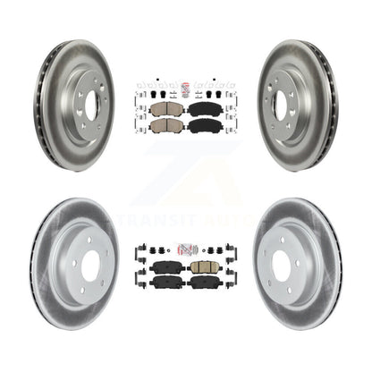 Kit de rotors de frein à disque, revêtement de coussinets en céramique avant et arrière, pour Nissan Qashqai Rogue Spor